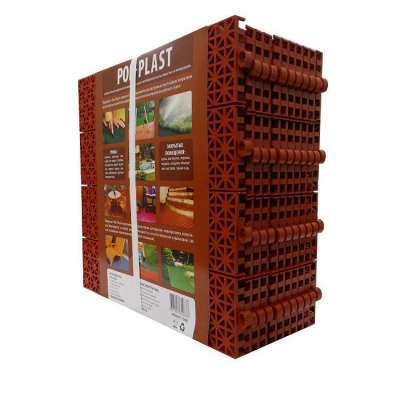 Модульное покрытие Pol-Plast 30х30 см, терракот