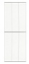 Экран-дверка белый матовый 830x2000 мм COMFORT ALUMIN