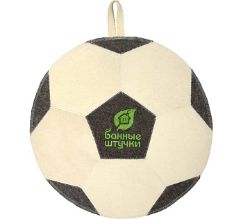 Коврик для бани и сауны Футбольный мяч 45 см, Банные штучки 40140
