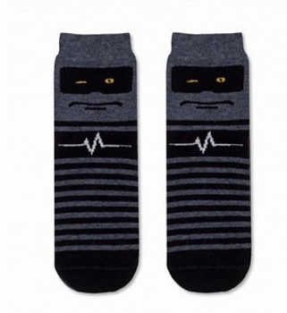 Носки детские 3081 рис.586 т.серый меланж, Брестский чулочный комбинат