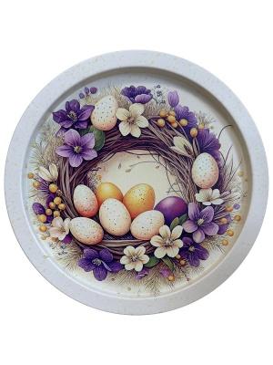Поднос Пасхальные фиалки 200х4 мм  PD146, Gala
