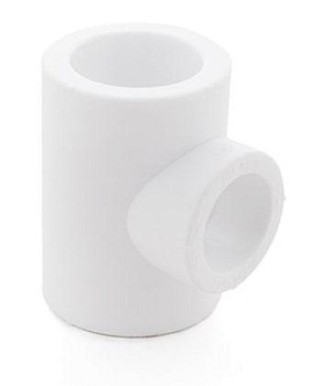 Тройник полипропиленовый, 25 мм, белый, РосТурПласт