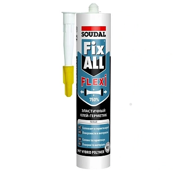 Клей-герметик гибридный Soudal Fix All Flexi, белый, 290 мл