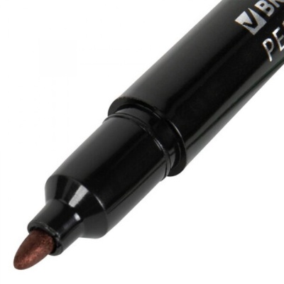 Маркер перманентный двухсторонний Brauberg Dual Tip черный 1/0.7мм