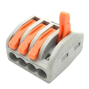 Клемма строительно-монтажная с рычагом 4 отверстия ETP 40438