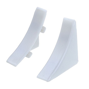 Торцевые (пара) для плинтуса столешницы Белый/001 Идеал