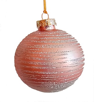 Шар елочный Pink Tissue 8 см, MU2204-23