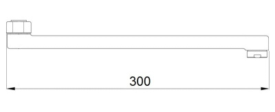 Излив к смесителю для ванны L30F LEDEME