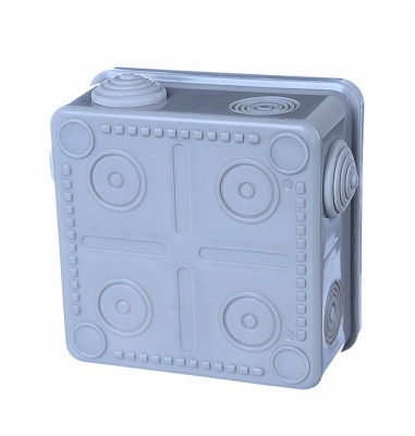 Коробка распаячная КР 100x100x50 мм 8 входов (гермовводы) Uplast