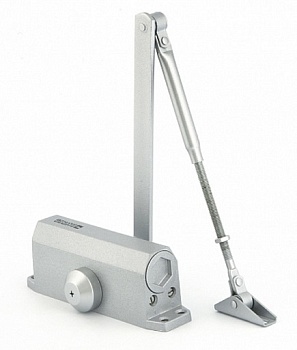 Доводчик дверной 40-60 серебро Фабрика замков