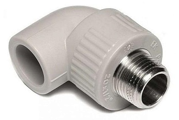 Колено ПП с наружной резьбой 1/2