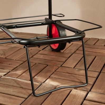 Тележка для сумок грузоподъемность 40кг, 95х35х46см, колеса d14см, черная VETTA