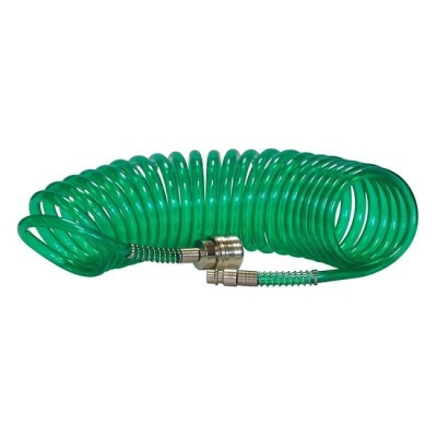 Шланг пневматический полиуретановый спиральный 5 м, 6/8 мм SKIPER PH01