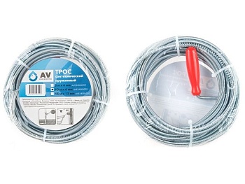 Трос сантехнический пружинный 6 мм, длина 10 м, AV Engineering AVE34006100