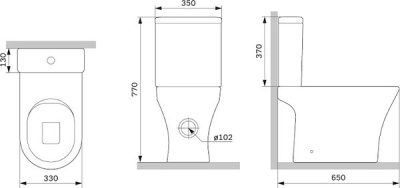 Унитаз-компакт AM.PM C748600SC