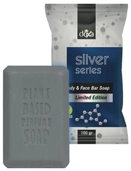 Мыло туалетное твердое для лица и тела Doxa Silver Series, 100г