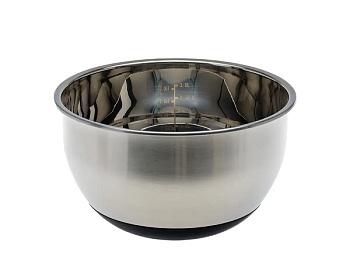 Салатник из нержавеющей стали 22x13,3 см с силиконовым дном, 609562-22