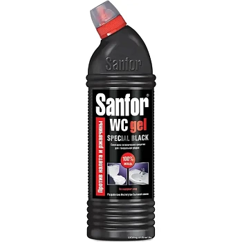Средство для сантехники WC BLACK Sanfor 750г Средство для сантехники WC BLACK Sanfor 750г