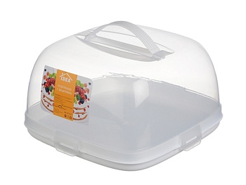 Тортница с защелками (белый), IDEA М1121 Тортница с защелками (белый), IDEA М1121