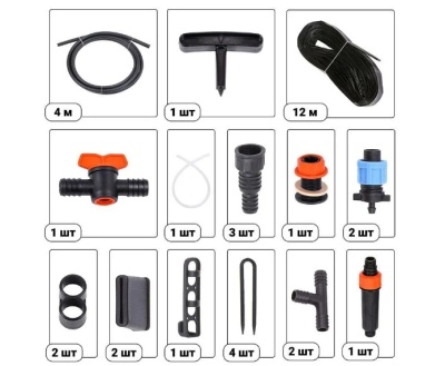 Комплект для капельного полива от ёмкости с эмиттерной лентой 12м, ST6019-12 STARTUL GARDEN