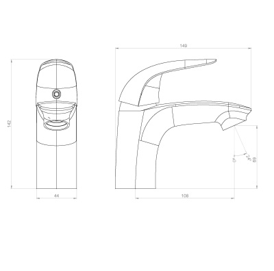 Смеситель для умывальника Palace Bit 310210000 Damixa