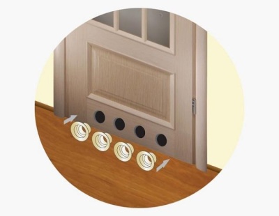 Решетка вентиляционная круглая МВ 50/4 бВ АБС светлый дуб VENTS