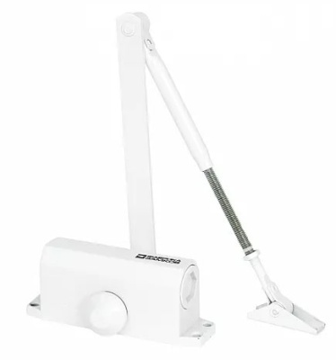 Доводчик дверной 25-45 белый Фабрика замков