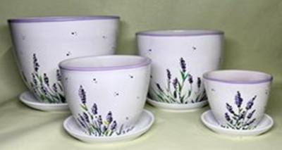 Горшок керамический 7 л Лаванда