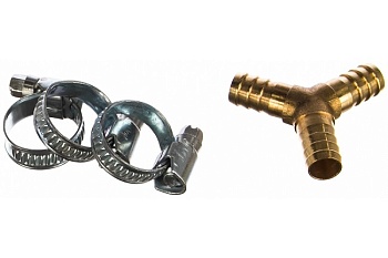 Соединение Y-образное 6 мм с хомутами Rock FORCE RF-E102-5/1