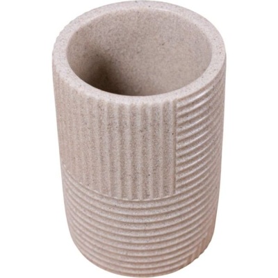 Стакан косметический Gloster бежевый CASPIAN 90082