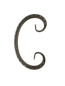 Кованый элемент фигурный 15x145x250 мм (01.505-СР)