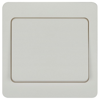 Выключатель 1-клавишный белый, Intro Style 7-101-01