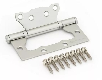 Петля 100 мм накладная матовый никель 2BB-100 SN PALLADIUM