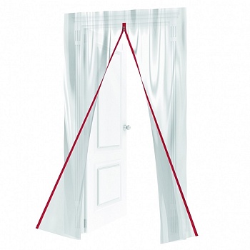 Дверь пленочная на молнии (типа I), 220 x 120 см, с малярной лентой 2.5 см х 10 м, Matrix 88757