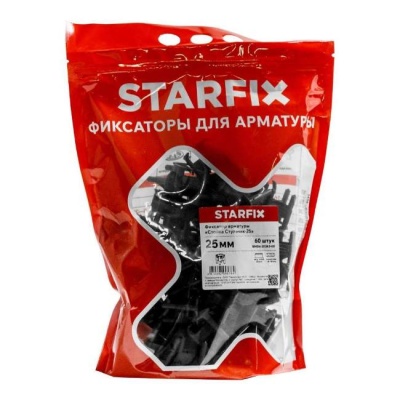 Фиксатор арматуры Стойка/Стульчик-25 (60 шт), STARFIX SMD4-20363-60