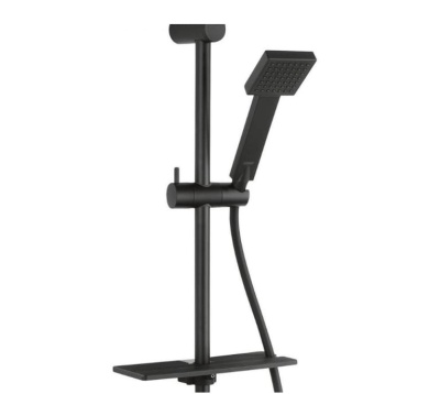 Душевая система с тропическим душем Squerto Lux Black NP24-BL Ferro