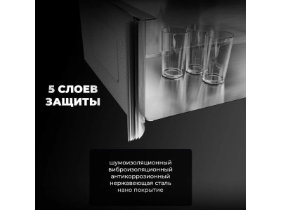 Мойка кухонная  WS-36045D сатин, с сифоном, коландером и дозатором, Wisent