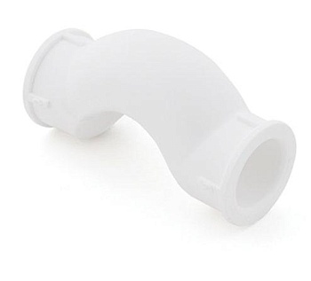 Обвод полипропиленовый с муфтой, 20 мм, белый, РосТурПласт