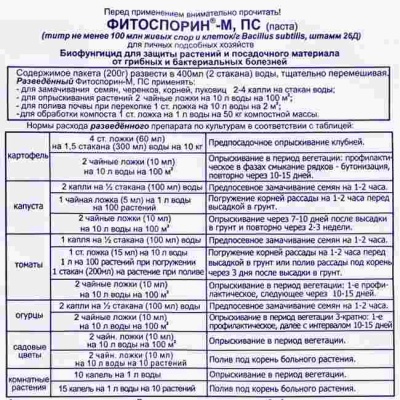 Биопрепарат Фитоспорин-М Универсальный паста 200г