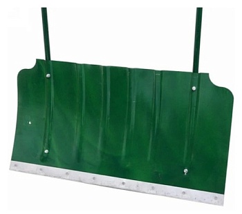 Движок для уборки снега 750х330х0.8 мм (6 ребер жесткости) c планкой