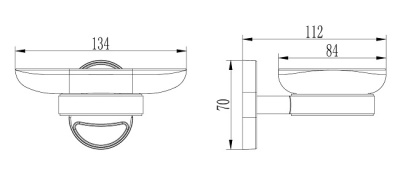 Мыльница навесная L1902 LEDEME