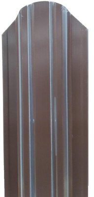 Штакетник П-111 1,5м коричневый шоколад RAL8017 Скайпрофиль