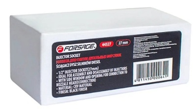 Головка разрезная для снятия дизельных форсунок 27 мм 1/2" 6-гр. F-44327, Forsage