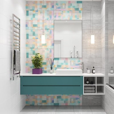 Плитка для стен Detroit серый 250x750мм Березакерамика