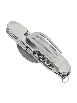 Ножик перочинный с ложкой и вилкой 5 в 1 (MCU-G2369)