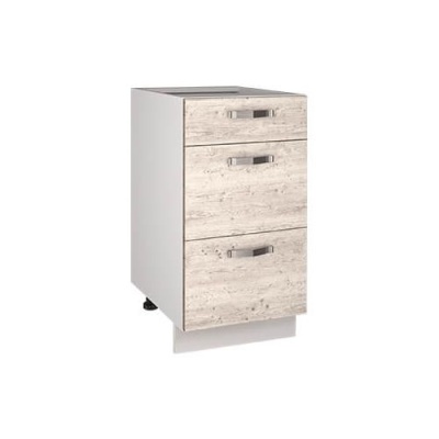 Шкаф-стол ALESIA с ящиками Anrex (фасад Сосна Винтаж) (40 см)