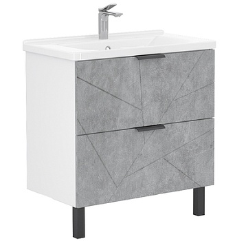 Тумба напольная Twing 60.2Y бетон Volna под умывальник Миранда 60