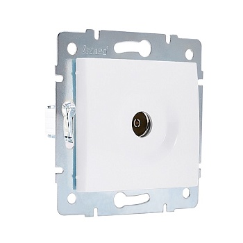 РОЗЕТКА 1-ая ТВ оконечная белая, Karina Lizard