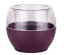 Кашпо пластмассовое Аква сливовый 15x17см КШ-9451
