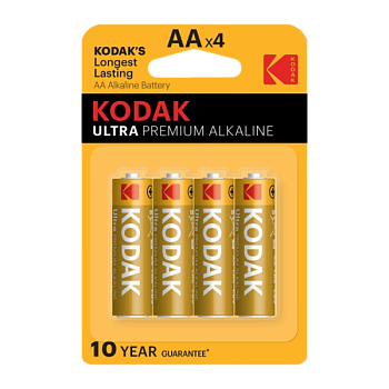 Элемент питания (батарейка) алкалиновый Kodak LR6-4BL ULTRA PREMIUM